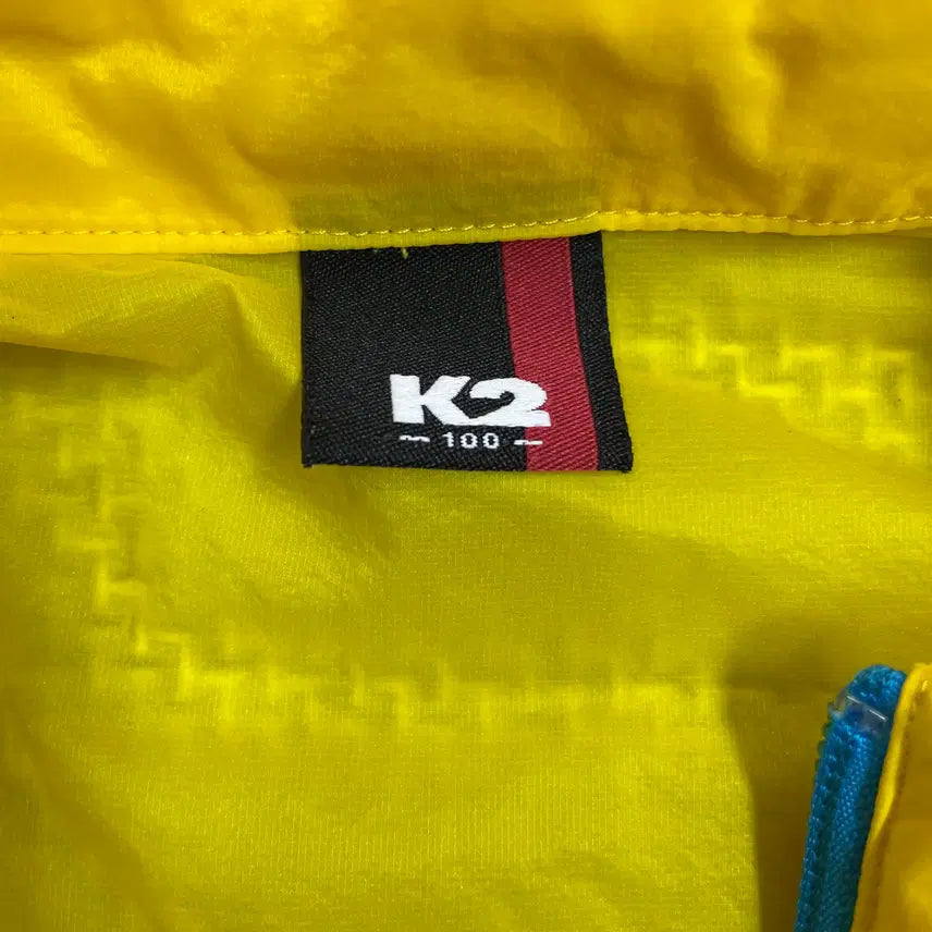 [BUNJANG] K2 Yellow Hooded Windbreaker Jacket Jumper / [여성상의] K2 후드 바람막이 자케 점퍼