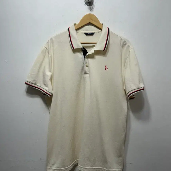 [BUNJANG] HAZZYS Ivory Polo Shirt / HAZZYS 헤지스 아이보리색 카라 반팔티 115사이즈