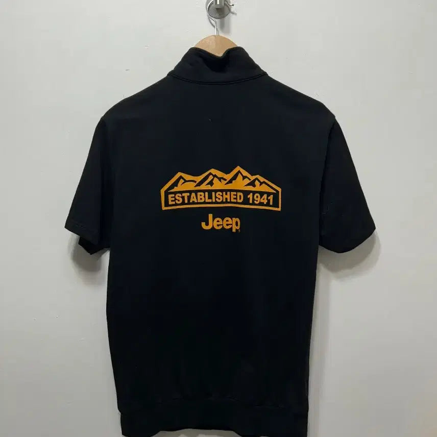 [BUNJANG] Jeep Black Polo Shirt M / Jeep 반팔 카라넥 블랙 티셔츠 M