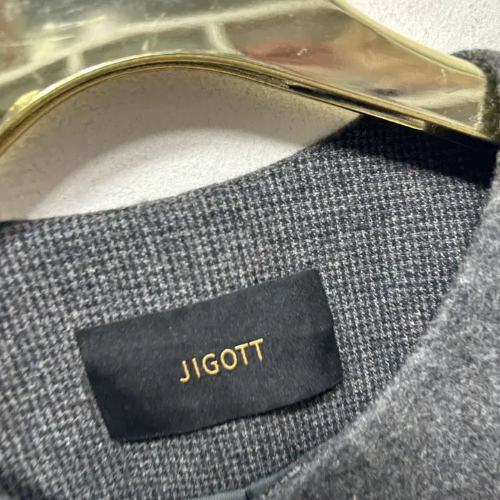 [BUNJANG] Zigot Wool Belted Coat Dark Gray S / 지고트 벨트 울 코트 다크그레이 S