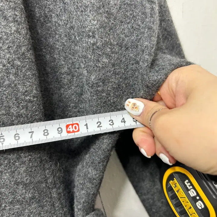 [BUNJANG] Zigot Wool Belted Coat Dark Gray S / 지고트 벨트 울 코트 다크그레이 S