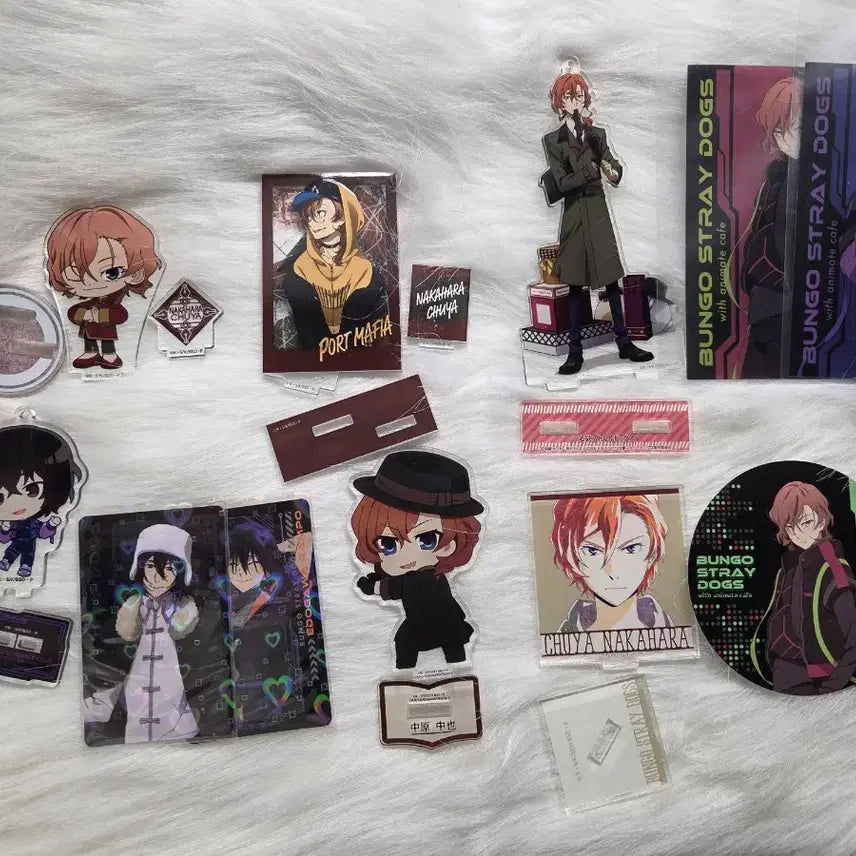 [BUNJANG] Bungo Stray Dogs Chuuya Acrylic Stand (Bundle Set) / 일괄)문호 스트레이독스 문스독 츄야 아크릴 스탠드 공굿 팔아요 다자이