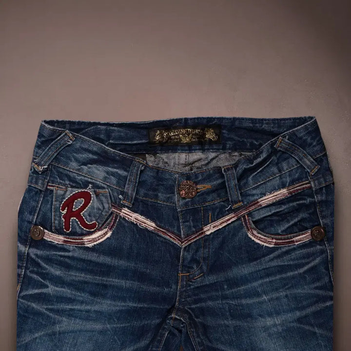 [BUNJANG] Vintage Punk Flare Denim Pants / 일본빈티지 펑크 플레어 데님 팬츠 C293