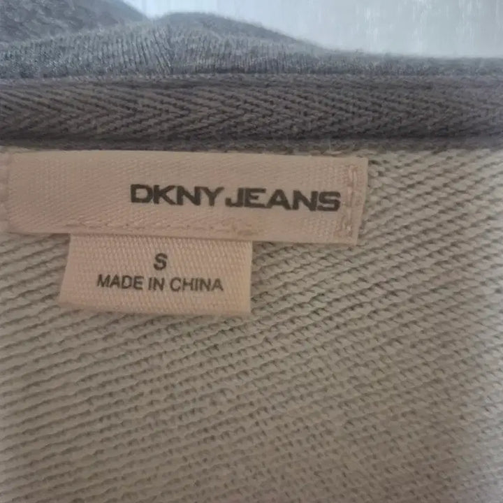 [SOLD OUT] DKNY JEANS 여성 후드집업 S 슬림핏 그레이 간절기 후드