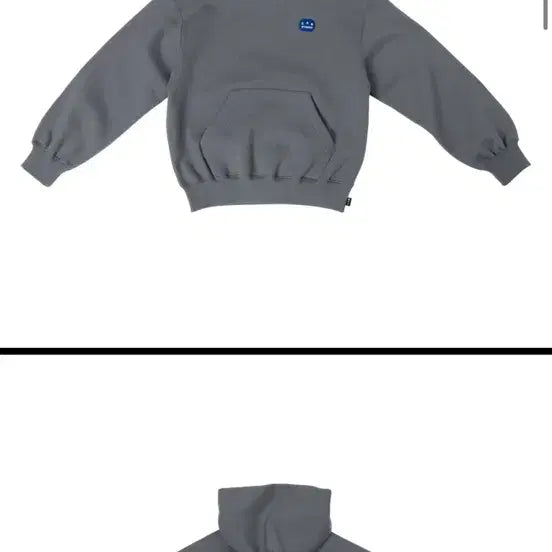 [BUNJANG] IAB STUDIO Patch Logo Hoodie Grey M / 아이앱스튜디오 패치로고 후드 그레이 M