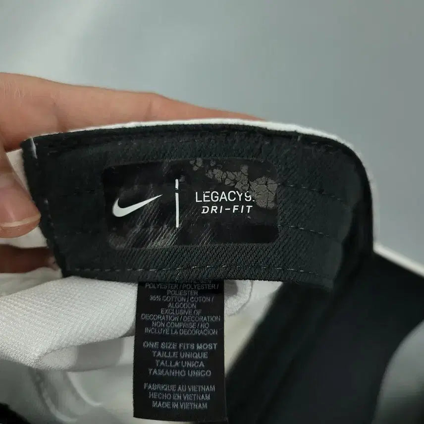 [BUNJANG] Nike Legacy91 Dri-FIT Cotton Blend Cap / 나이키 화이트 블랙 스우시 로고 레거시91 드라이핏 코튼블렌드 6패널 볼