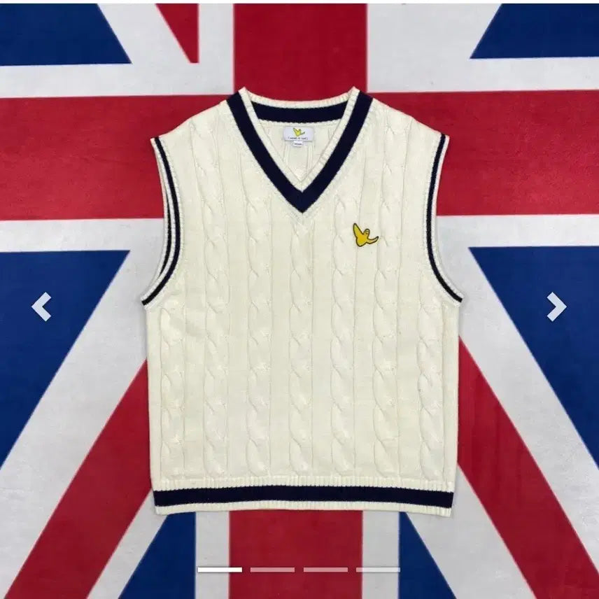 [BUNJANG] War It Is! Ivory Knit Vest S / 와릿이즌 아이보리 니트 조끼 S 헌 와키윌리