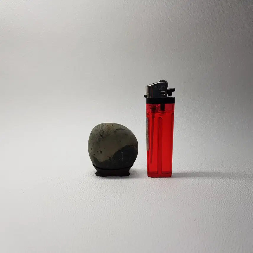 [BUNJANG] Monotone Stone with Taegeuk Pattern / 태극 문양의 조화가 돋보이는 모노톤 수석