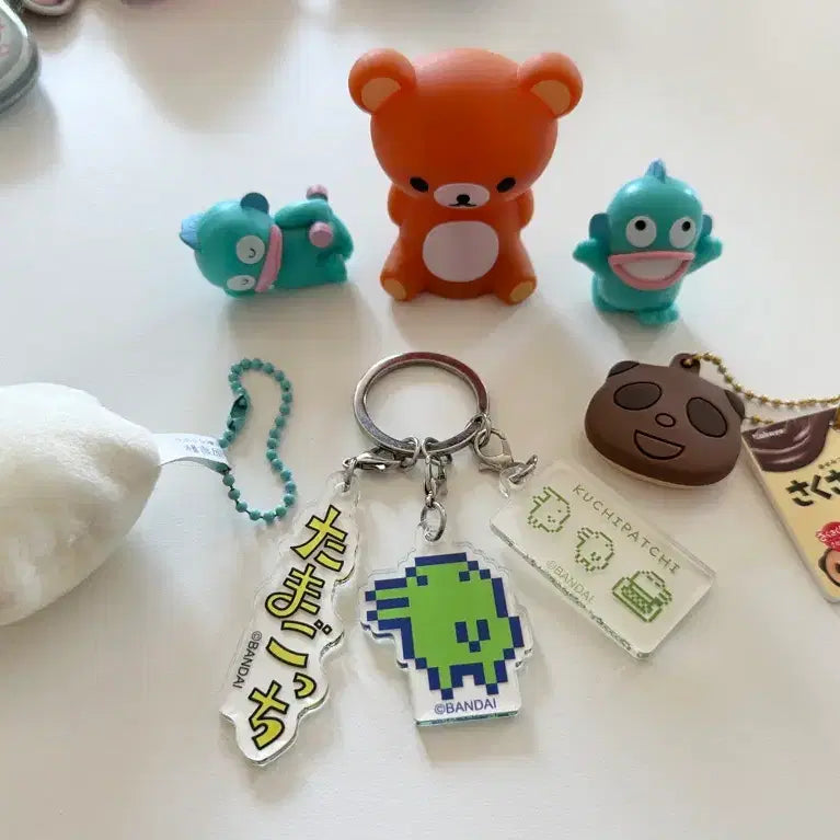 [BUNJANG] Rilakkuma Mood Lamp Figure, Hangyodon Tamagotchi, Saku Saku Panda Keychain, Gacha Bundle Set / 리락쿠마 무드등 피규어 한교동 다마고치 사쿠사쿠판다 키링 가챠