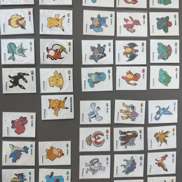 [BUNJANG] Pokemon Stickers - Gen 1 &amp; Popular Pokemon Bundle / 포켓몬 띠부씰 1세대 및 인기 포켓몬 일괄판매