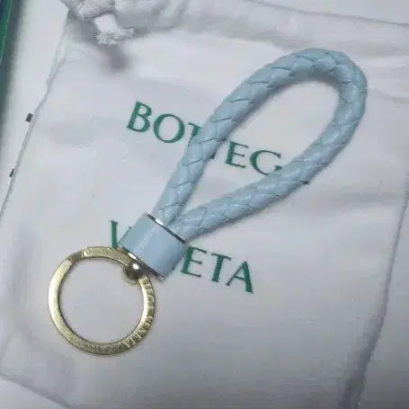 [BUNJANG] Bottega Veneta Sky Blue Keyring / [새상품] 보테가베네타 키링 하늘색 스카이블루
