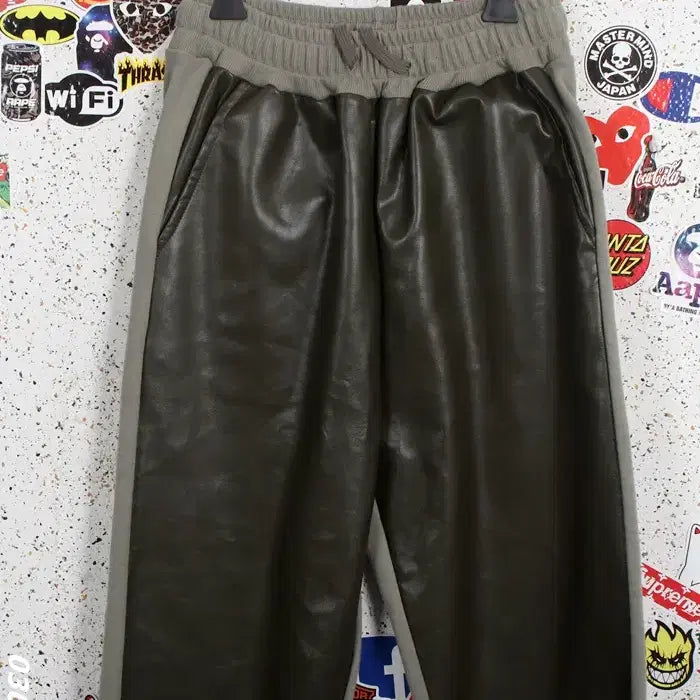 [BUNJANG] Wonder Place Basic Comma Colorblock Banding Pants / 여성F/텍새옷 원더플레이스 베이직콤마 배색 밴딩 바지KH / 17-14