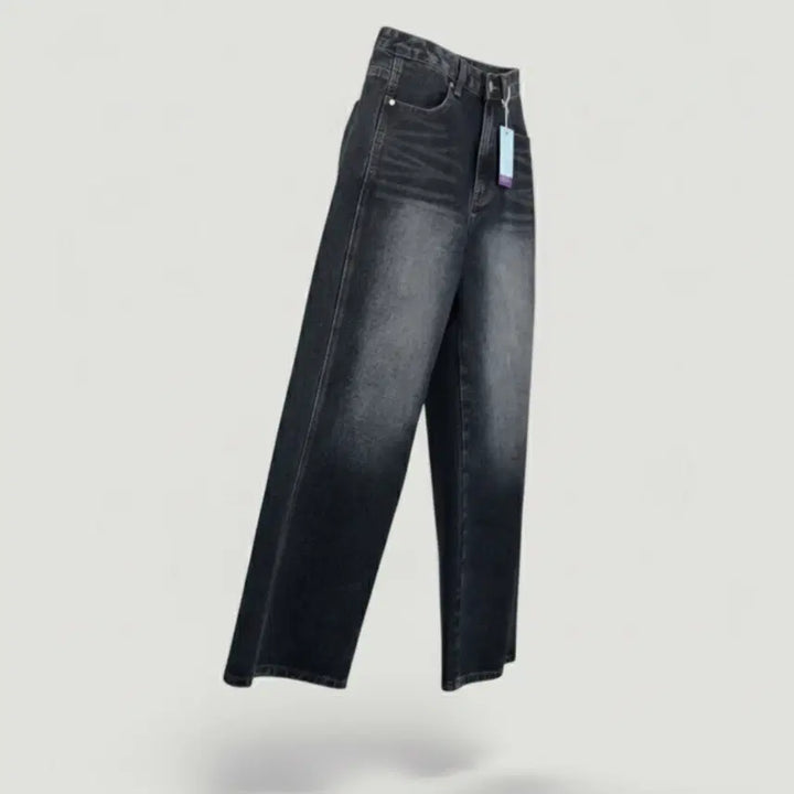 [BUNJANG] Essential Dark Blue Denim Pants (Women&