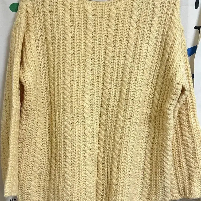 [BUNJANG] MaybeBaby Lemon Cream Knit Sweater / (새상품)메이비베이비 레몬크림 니트
