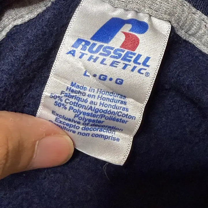 [BUNJANG] Russell Athletic Navy Sweatshirt / 러셀 스웻셔츠 made in Honduras