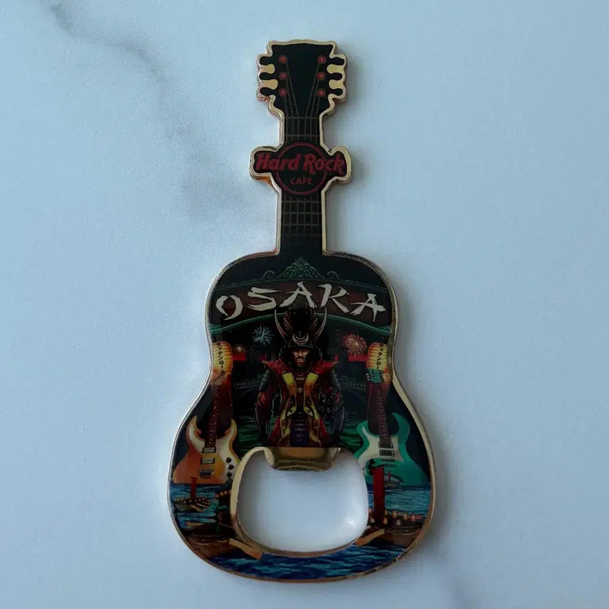 [BUNJANG] Hard Rock Cafe Osaka Guitar Opener Magnet / 일본 오사카 하드락 기타 오프너 마그넷