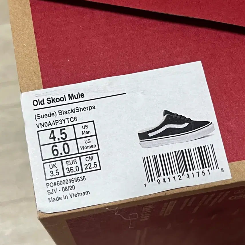 [BUNJANG] Vans Old Skool Mule Winter Fur Sneakers / 반스 올드스쿨 뮬 겨울털운동화 225 새상품