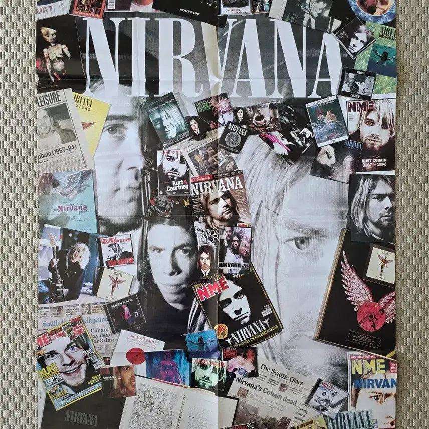 [BUNJANG] Nirvana Large Double-Sided Poster / 포스터 NIRVANA 너바나 대형 양면 포스터