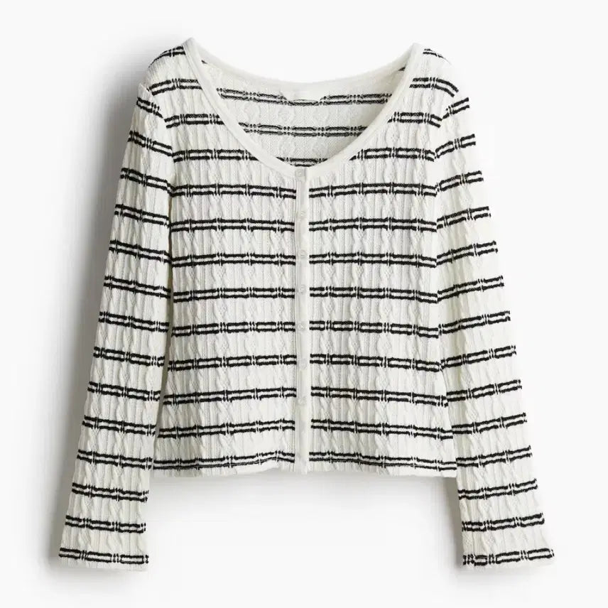 [BUNJANG] H&amp;M Striped Cardigan XXS / (새상품) h&amp;m 흐앤므 스트라이프 가디건