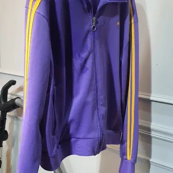 [BUNJANG] Nerdy Purple/Yellow Line Track Top / 널디 퍼플/옐로우 라인 트랙탑 m