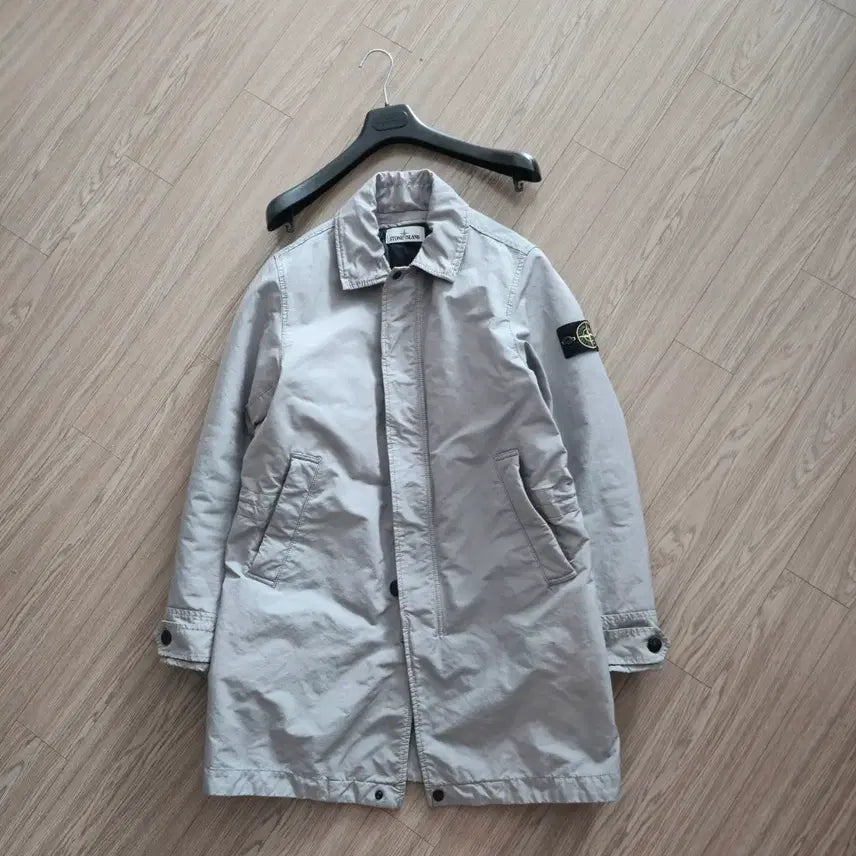 [BUNJANG] Stone Island David-TC Primaloft Padded Car Coat Mud Grey / 스톤아일랜드 다비드 프리마로프트 패딩 카코트 머드그레이 국내판 신품급 S