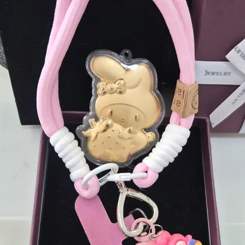 [SOLD OUT] 마이멜로디 스트랩 키링 세트   새상품 순금 함량 0.2mg