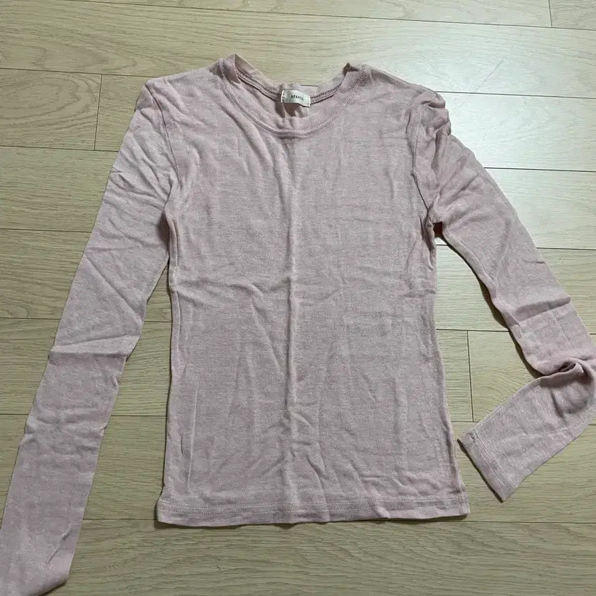 [BUNJANG] Sheer Long Sleeve T-Shirt Set (2 Types) / 시스루긴팔티2종