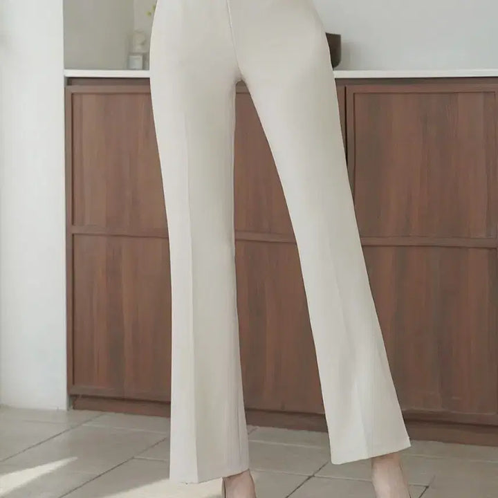 [BUNJANG] Cream Bootcut Slacks - Women&