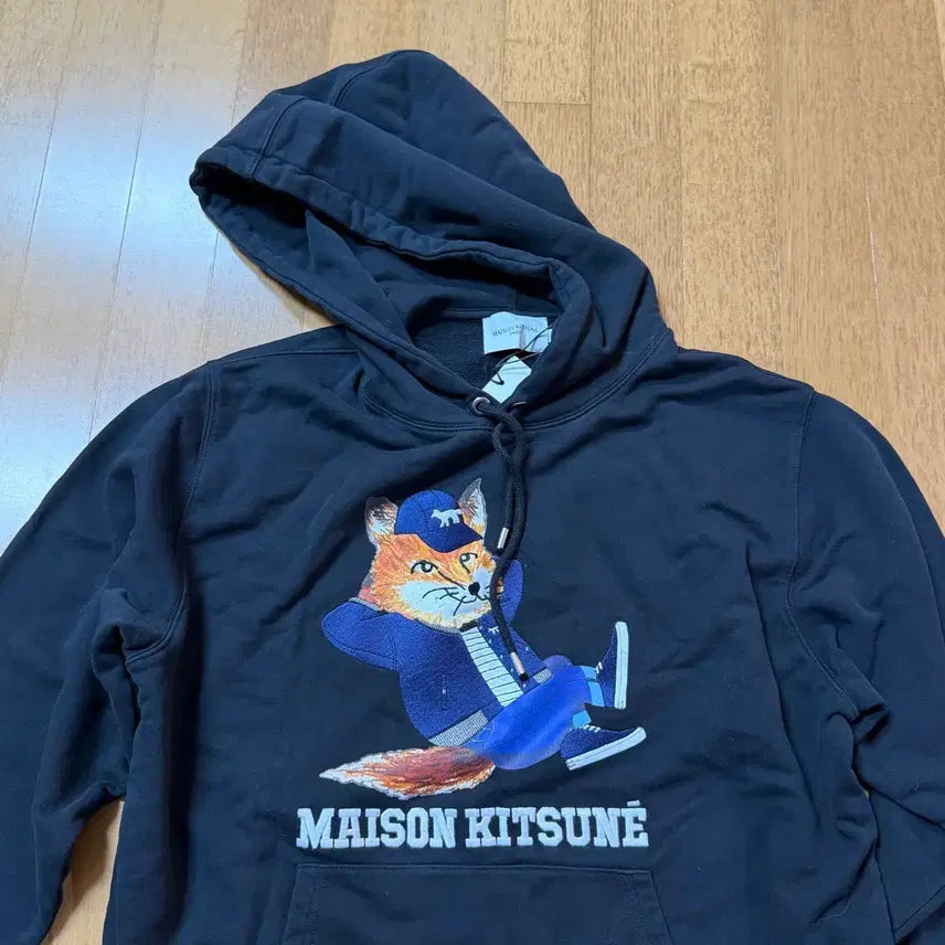 [BUNJANG] Maison Kitsuné Dressed Fox Hoodie Black S / 새상품) 메종키츠네 드레스드 폭스 후드티 블랙 (S)