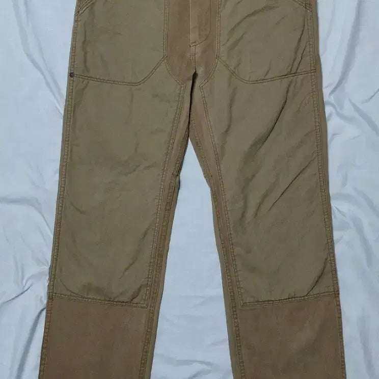 [BUNJANG] R.NEWBOLD Herringbone Work Pants / [L] R.NEWBOLD 알뉴볼드 파라핀 가공 헤링본 워크 팬츠 (카멜)
