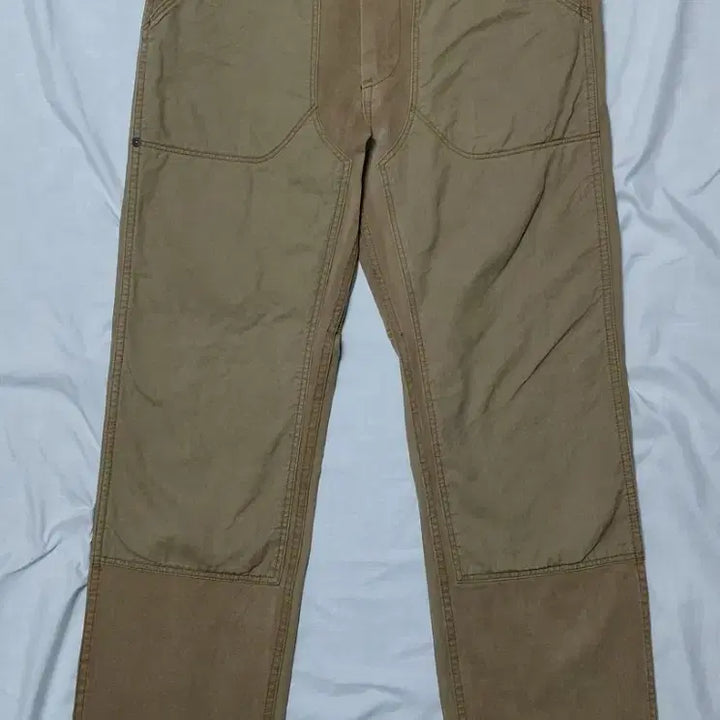 [BUNJANG] R.NEWBOLD Herringbone Work Pants / [L] R.NEWBOLD 알뉴볼드 파라핀 가공 헤링본 워크 팬츠 (카멜)