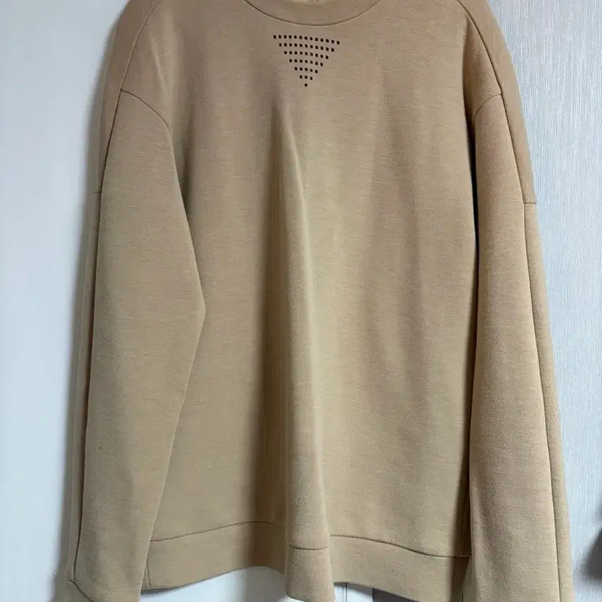 [BUNJANG] System Homme Punching Beige Sweatshirt / 시스템옴므 펀칭 베이지 이수혁 맨투맨