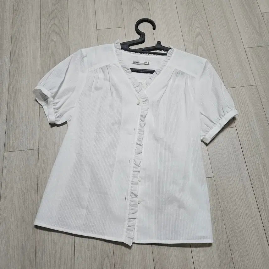 [SOLD OUT] 미쏘 벨티드 프릴 블라우스 S 새상품