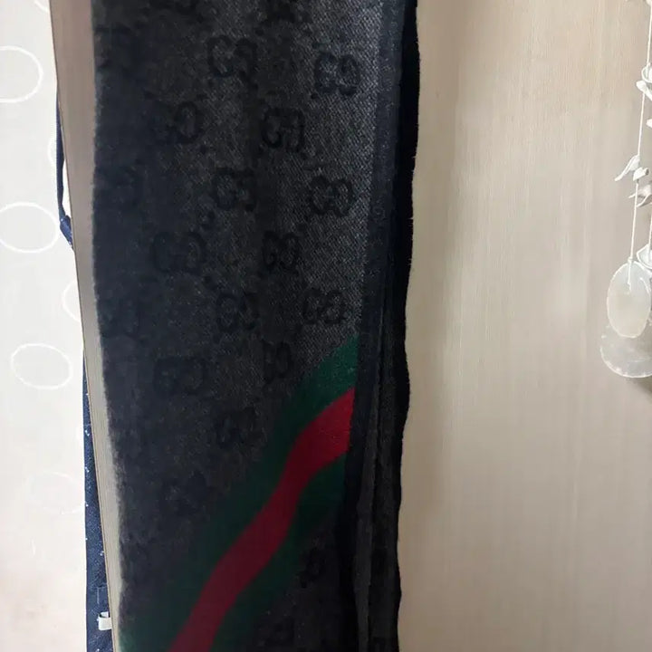 [BUNJANG] Gucci GG Nicky Web Wool Muffler / 구찌 GG 니키 웹 울 머플러 블랙