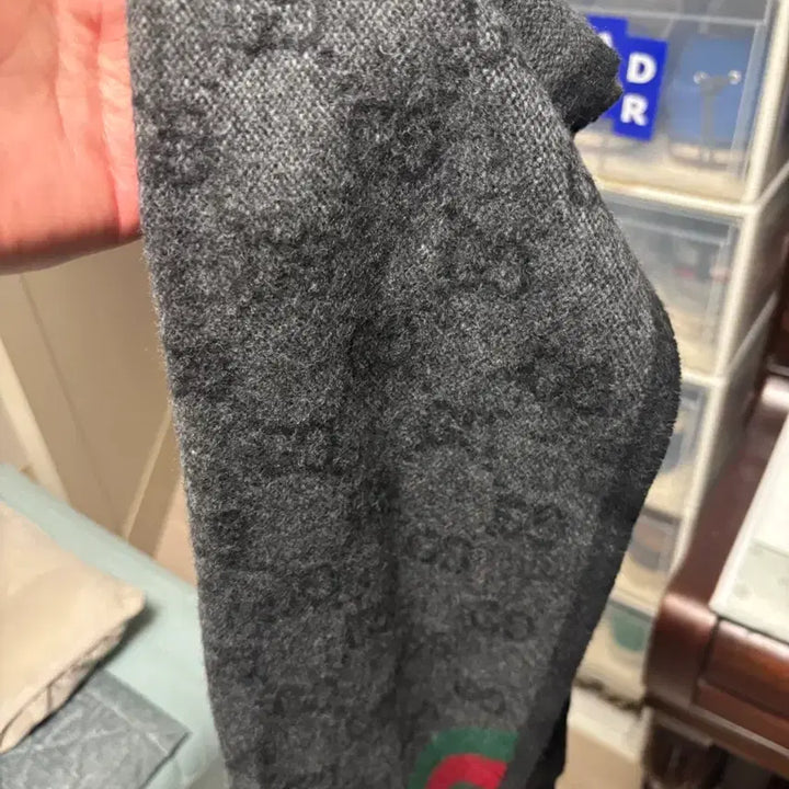 [BUNJANG] Gucci GG Nicky Web Wool Muffler / 구찌 GG 니키 웹 울 머플러 블랙