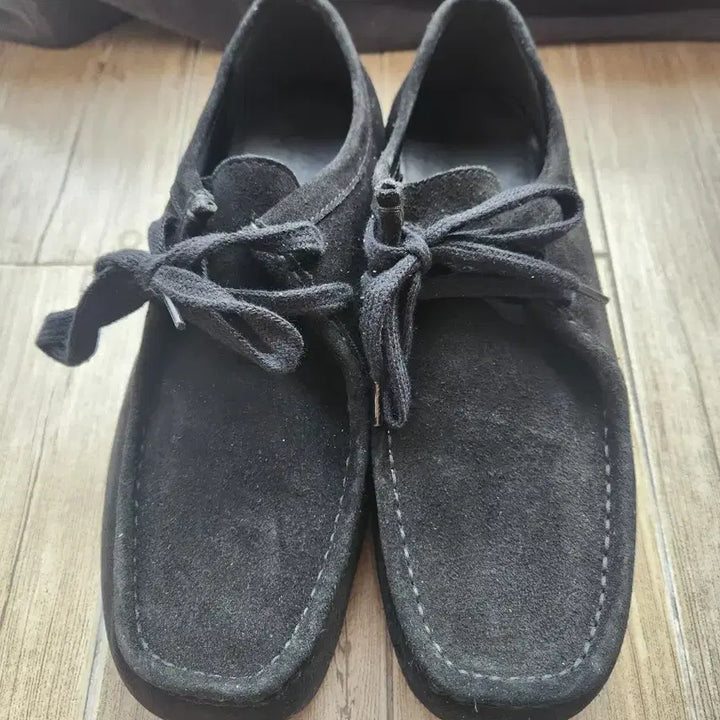 [BUNJANG] GU Real Leather Moccasin (Black) / GU 리얼레더 모카신 블랙 (270)