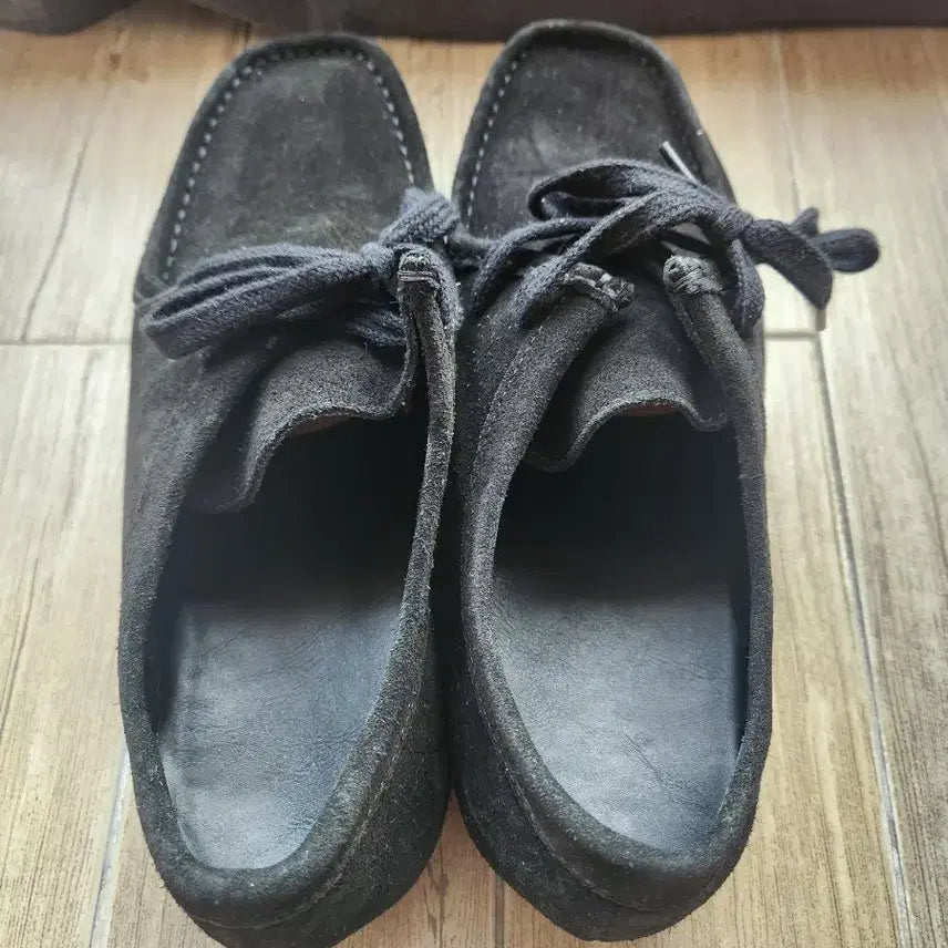 [BUNJANG] GU Real Leather Moccasin (Black) / GU 리얼레더 모카신 블랙 (270)