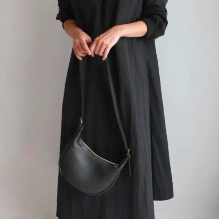 [BUNJANG] Loose Fit Black Dress / 바스락 원피스 몸매커버 박시핏