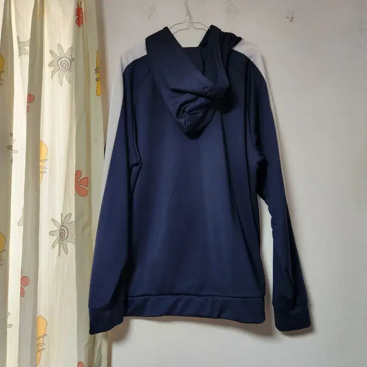 [BUNJANG] Oversized Color Block Hoodie / 빅사이즈 배색 후드티 그린/네이비/화이트