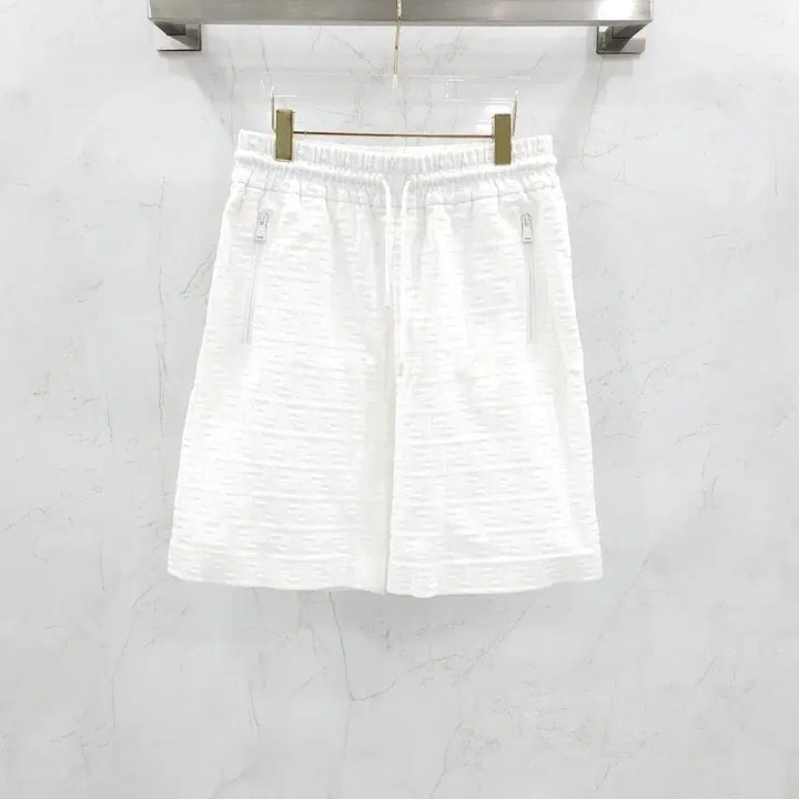 [BUNJANG] Fendi FF White Shorts FAB912 / M / 펜디 FF 화이트 반바지 쇼츠 FAB912