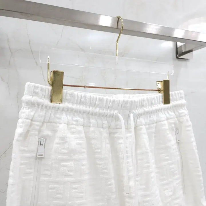 [BUNJANG] Fendi FF White Shorts FAB912 / M / 펜디 FF 화이트 반바지 쇼츠 FAB912