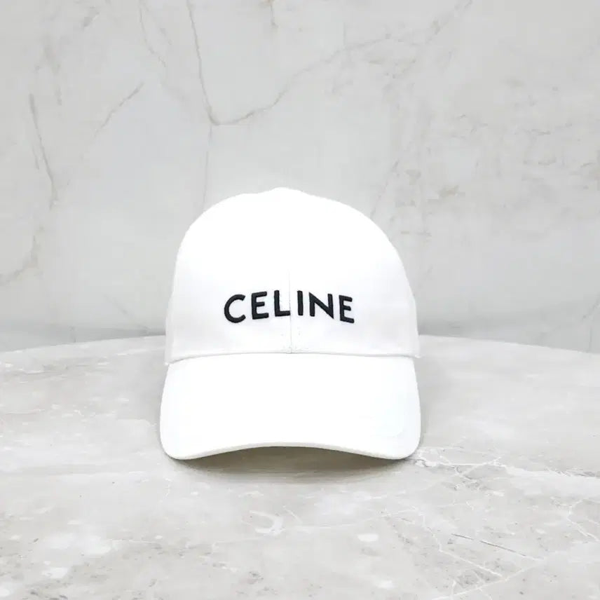 [BUNJANG] Celine Baseball Cap White / 셀린느 코튼 베이스볼 캡 화이트 2AUS9969P