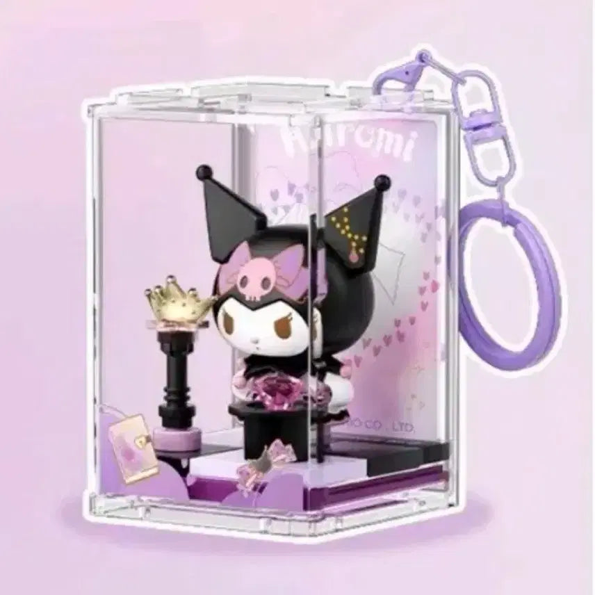 [BUNJANG] Sanrio Kuromi Acrylic Block Assembly Keyring (Sealed) / 산리오 쿠로미 캐릭터 아크릴 블럭 조립 키링 미개봉