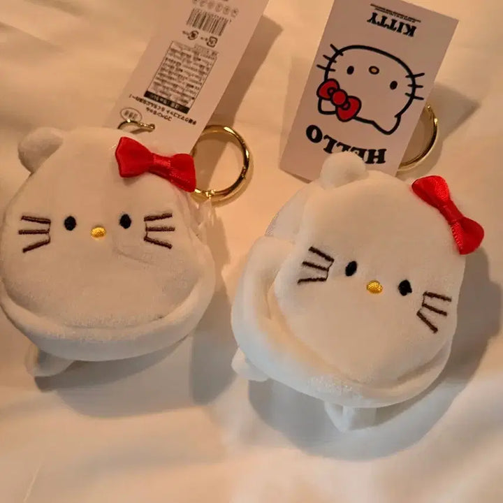 [BUNJANG] Sanrio Hello Kitty White Mini Pouch Backpack Doll Keychain / 헬로키티 흰색 미니 파우치 백팩 인형 키링 산리오 가방