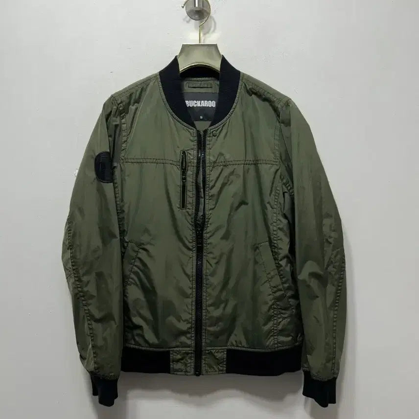 [BUNJANG] BUCKAROO Khaki Bomber Jacket S / BUCKAROO 카키색 봄버 자켓 점퍼 S
