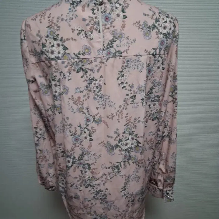 [BUNJANG] Pink Floral Blouse / 플라워 패턴 핑크 블라우스 3가지 개당