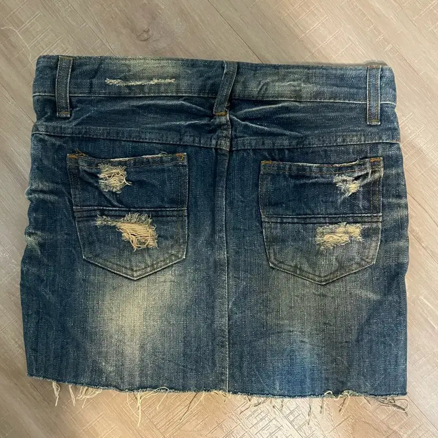 [BUNJANG] Denim Mini Skirt / 데님 미니스커트