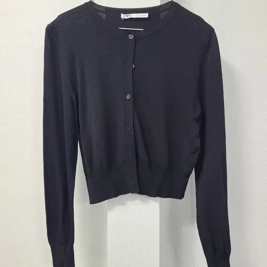 [BUNJANG] Zara Black Cropped Cardigan / 자라 블랙 크롭 가디건