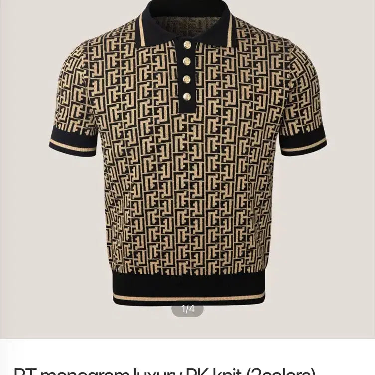 [BUNJANG] Rafinato Etoile RT Monogram PK Knit Size 50 / 라피나토 에뚜알 RT 모노그램 PK 니트 50사이즈 판매