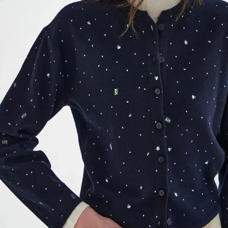 [BUNJANG] System 26SS Flower Print Knit Cardigan / 한섬 26ss신상 시스템 플라워 프린트 니트 가디건 프리